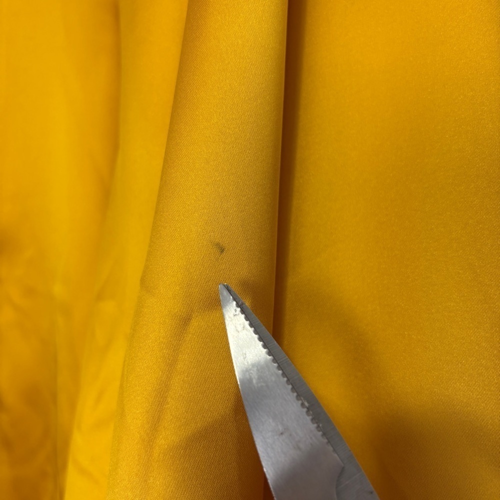 NWT Yellow Gown Satin Dress Maxi Long Sleeve Sexy Wedding Guest Formal Size S - Picture 14 of 16